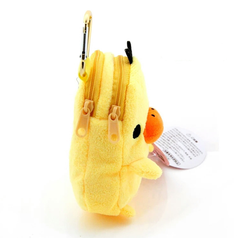 Custom Portable Animal Head Plush Pouch