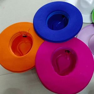 Custom Print Logo High Quality Heart Shape Wide Brim Fedora <b>Hat</b> <b>for</b> Women Fashion Dress Outdoor Party Fedora <b>Hat</b> with Feather - Product Image 5