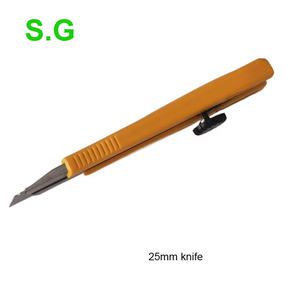 Klantspecifiek logo 25mm intrekbaar zwaarbelastbaar afbreekbaar utility mes - Product Image 3