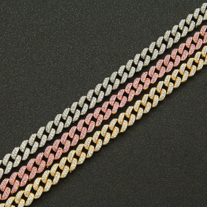 สร้อยคอคิวบาแบบเส้นเล็ก สร้อยคอแฟชั่นฮิปฮอปสำหรับผู้ชาย เหมาะสำหรับใส่ไปเที่ยวกลางคืน  สร้อยคอประดับกระดูกไหปลาร้า  แฟชั่นทันสมัย - Product Image 3