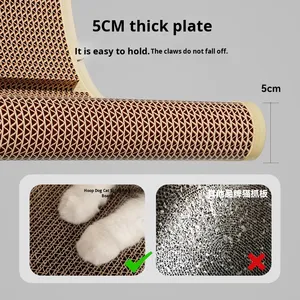 Tiragraffi per Gatti a Parete a L di Alta Qualità, in Cartone Ondulato, Resistente, Giocattolo per Affilare le Unghie, Offerta Speciale - Product Image 3