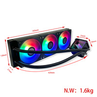 Refroidisseur d'eau pour processeur SM-360B-F ARGB Aura Sync 360 mm, haute performance, refroidissement par liquide, Aura Sync 360 mm