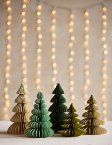 Cây Giấy Đồ Trang Trí Cây Giáng Sinh Nhân Tạo Tổ Ong Thủ Công Cho Cửa Sổ Bàn Trung Tâm - Product Image 3