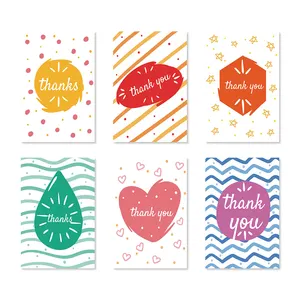 Saudação personalizada Impresso Amor Cartões Em Branco Convites De Papel Obrigado Caixa De Cartão Conjunto Com Envelope Para Compra