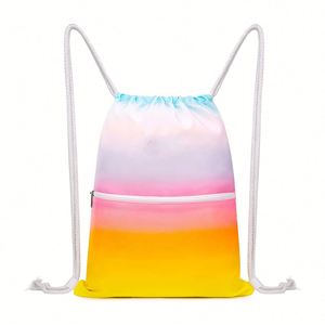 Quality Gym Shopping Exercise Yoga Travel <b>Backpack</b> <b>Waterproof</b> Nylon Color Gradient Nylon <b>Backpack</b> for Kids Party - Product Image 1