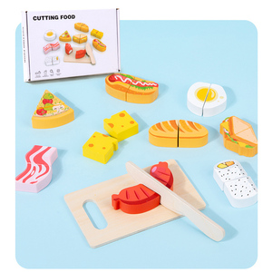Trẻ Em Đồ Chơi Giáo Dục Chơi Nhà Bếp Đặt Gỗ Trái Cây Thực Phẩm Công Nhận Giả Vờ Chơi Đồ Chơi Đặt Trẻ Em Cắt Đồ Chơi - Product Image 6