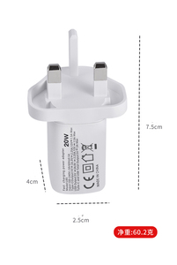 UK US EU Adaptateur Type c Port 20w Usb-c Pd Chargeur Type c Qc3.0 Chargeurs Adaptateur Mâle pour Usb <span class=keywords><strong>Typa</strong></span> a - Product Image 6
