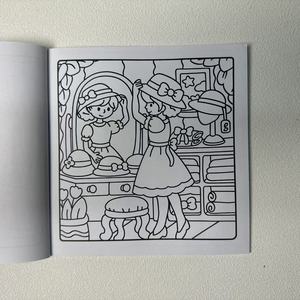 Libro <span class=keywords><strong>da</strong></span> <span class=keywords><strong>Colorare</strong></span> Personalizzato per Ragazze in Stile Retrò, Copertina Morbida, Regalo per Donne Appassionate d'Arte - Product Image 2