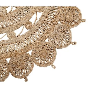 Eco-Friendly Comfortable Handwoven Jute Floor Rugs Jacquard Embroidered Carpet Natural Abstract Pattern Machine Area Rugs Sets - Product Image 6