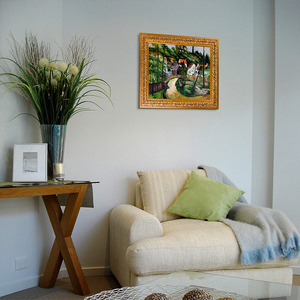 빈티지 액자 골동품 사진 프레임 테이블 탑 디스플레이 및 벽 매달려 홈 장식 청동 - Product Image 2