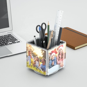 En gros Rotatif à 4 Côtés <span class=keywords><strong>Cube</strong></span> <span class=keywords><strong>Photo</strong></span> 5x5 4x4 Cadre Acrylique Lucite Perspex Plexiglas Bloc Aimant <span class=keywords><strong>Photo</strong></span> cadre Porte-Stylo - Product Image 5