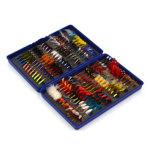 168 pièces/ensemble truite pêche mouches Collection sec humide <span class=keywords><strong>nymphe</strong></span> banderoles assortiment de mouches avec boîte pêche à <span class=keywords><strong>la</strong></span> <span class=keywords><strong>mouche</strong></span> <span class=keywords><strong>mouche</strong></span> leurres Kits plume - Product Image 3