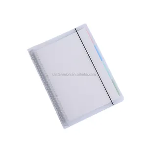 Hot Style Promotion A4/A5/B5 Loose Leaf Notepad Journal Transparent Frosted PVC Plastics Cover Waterproof Diary Notebooks