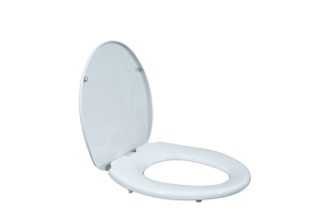 Siège de toilette blanc haute performance avec charnières à fermeture lente et forme ergonomique pour un confort ultime et une utilisation quotidienne durable - Product Image 6