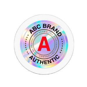 Autocollant holographique 3D avec code QR et système de sécurité, étiquette holographique - Product Image 1