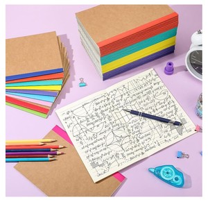 Quaderni di composizione A5 quaderni di diari colorati quaderni con copertina morbida a righe blocco note vuoto per studenti delle scuole - Product Image 3