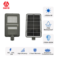 Farola Solar Integrada Todo en Uno para Parques Residenciales, 150lm/W, Iluminación para Carreteras y Parques
