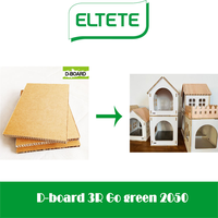 Panneaux d'affichage pour salons professionnels en carton ondulé inversé en papier kraft T10mm/16mm, économiques et en gros, pour panneaux multimédia
