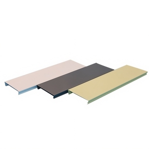 Système de plafonds suspendus décoratifs en métal avec lames linéaires en aluminium imitation <span class=keywords><strong>bois</strong></span> - Product Image 4