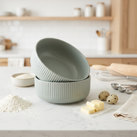 Ensemble de bols de camping en céramique et porcelaine légers, écologiques, résistants à la chaleur, de luxe classique, personnalisables en usine, vente chaude