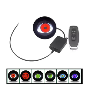 Hot Bán 12V 3 Inch Năng Động Nhấp Nháy Ma Quỷ Mắt LED Đèn Pha Ống Kính Máy Chiếu 6 Chế Độ Xe LED Sương Mù Ánh Sáng Phụ Kiện Mới - Product Image 2