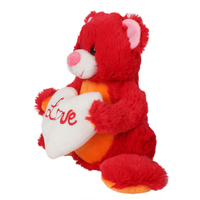 Nouveau Design saint-valentin ours en peluche jouet pour cadeaux mignon ours en peluche doux jouet en peluche avec coeur