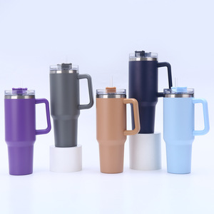 Stainless Steel Insulated Tumbler 304 With Straw And Handle Large Capacity For Travel And Outdoor Use - Product Image 2