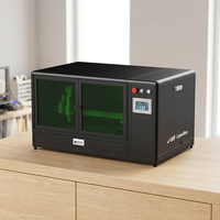 Découpeuse laser compacte de bureau 800 W, 40x30 cm, en acier inoxydable, pour marquage de cadeaux pour petites entreprises