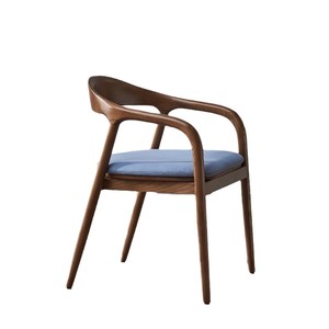 Dining Chair Solid Wood With <b>Backrest</b> Nordic Style For Home Living Room - Product Image 5