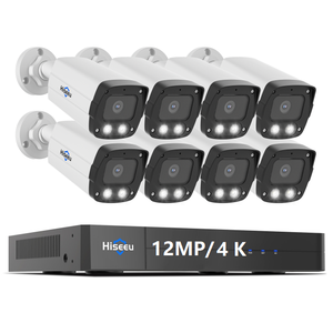 ชุดกล้องวงจรปิด POE ระบบ IP 8MP 8CH H.265 Hiseeu 8 กล้องภายนอก CMOS NVR HDD รุ่น PK-8YHB88 - Product Image 1