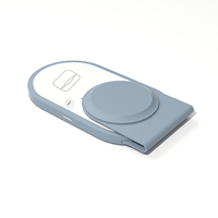 Nouvelle conception de chargeur sans fil magnétique pliable 3 en 1 avec charge rapide 15W, station de charge multifonctionnelle, veilleuse