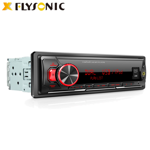 Flysonic-<span class=keywords><strong>radio</strong></span> Universal para coche, receptor <span class=keywords><strong>Fm</strong></span> auxiliar estéreo 1 Din, pantalla LED Sd, reproductor Mp3 - Product Image 5