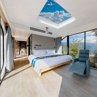 Maison capsule N38 écologique, installation facile, maison préfabriquée en conteneur, maison mobile avec balcon et salle de bain