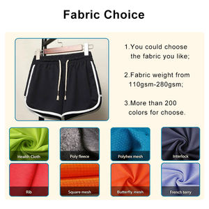 Shorts de sport décontractés d'été pour femmes de haute qualité en gros, respirants, taille élastique, taille haute, coupe régulière, 180g polyester - Product Image 5