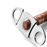 Ciseaux de qualité supérieure en acier inoxydable avec gravure de logo personnalisée, couleurs or, argent, noir, coupe-cigares