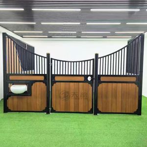 Écurie préfabriquée extérieure pour chevaux, galvanisée à chaud, revêtue <span class=keywords><strong>de</strong></span> poudre, avec remplissage en bambou, équipement <span class=keywords><strong>de</strong></span> box pour chevaux - Product Image 4