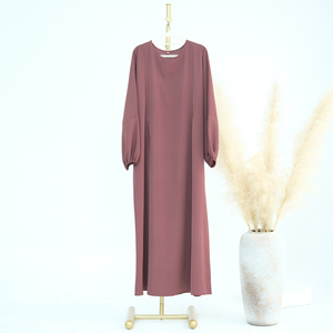 Robes pour Femmes, Abaya d'<span class=keywords><strong>Allaitement</strong></span> Douce en Nida pour Mères, <span class=keywords><strong>Vêtement</strong></span> Islamique avec Fermeture Éclair Latérale à l'Avant, Robe Abaya d'<span class=keywords><strong>Allaitement</strong></span> à Manches Bouffantes - Product Image 6
