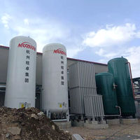 Usine d'oxygène liquide NUZHUO, capacité 50 m3/h, pureté de l'LOX 99,6 %, avec réservoir de produit O2 liquide