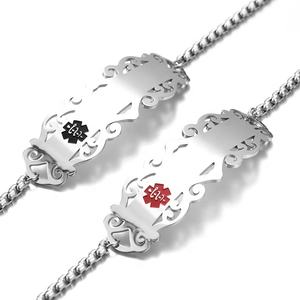 Aceon gelang batang ID medis Logo warna-warni kustom gelang modis <span class=keywords><strong>diabetes</strong></span> alergi darurat baja tahan karat Yiwu - Product Image 4