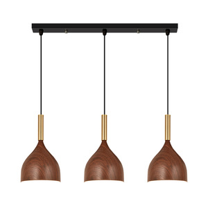 Lustre nordique moderne à trois têtes en fer, luminaire LED, trois couleurs, intensité réglable, hauteur réglable, <span class=keywords><strong>suspension</strong></span> pour restaurant - Product Image 4