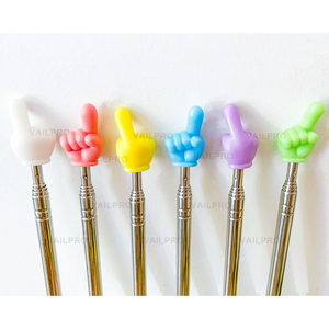 1M 100CM uzun 2025 yeni teleskopik el parmak işaretçi sopa eğitim sınıf parmak çocuklar için öğretici oyuncaklar okuma aracı - Product Image 1