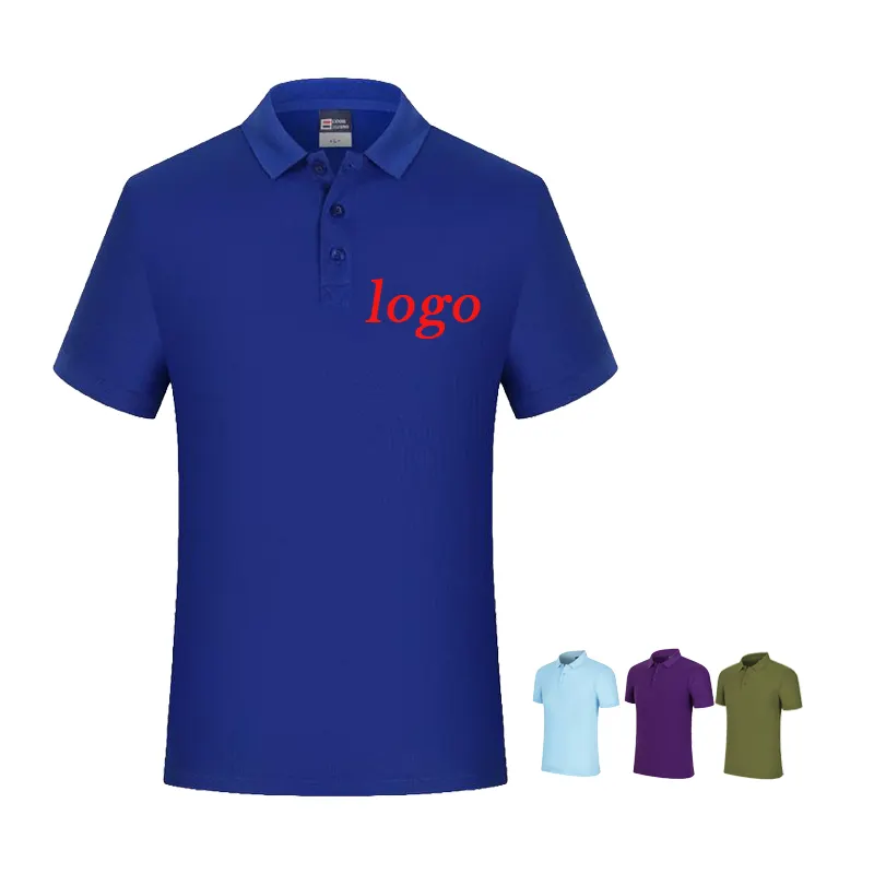 Baumwolle Polo gedruckt Logo Männer T-Shirts 15 Farben Blank Kurzarm Gedenk polos hirt Hochwertiges Polo Baumwolle T-Shirt