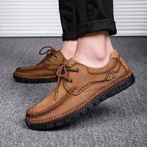 <span class=keywords><strong>Chaussures</strong></span> en cuir pour hommes, tendance, respirantes, anti-eau, légères, <span class=keywords><strong>chaussures</strong></span> <span class=keywords><strong>à</strong></span> bout pointu, antidérapantes, <span class=keywords><strong>à</strong></span> lacets, <span class=keywords><strong>chaussures</strong></span> <span class=keywords><strong>de</strong></span> travail décontractées - Product Image 2