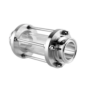 304 316 Ss Inox Hygienic Food Grade Triclamp Sanitary Tri Clamp Inline Stainless Steel Sight Glass
