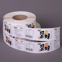 Etiquetas adhesivas para envasado de alimentos para pan, galletas, dulces, papel recubierto, rectangulares, de fuerte adherencia, impresión digital