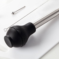 304 acier inoxydable et Silicone dinde Baster viande assaisonnement pompe injecteur volaille BBQ seringue
