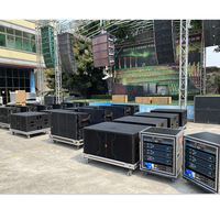 LA-2122 Sistema de Sonido Profesional de Doble Vía de 12 Pulgadas, Pasivo y Activo, Equipo de Sonido para Interiores y Exteriores
