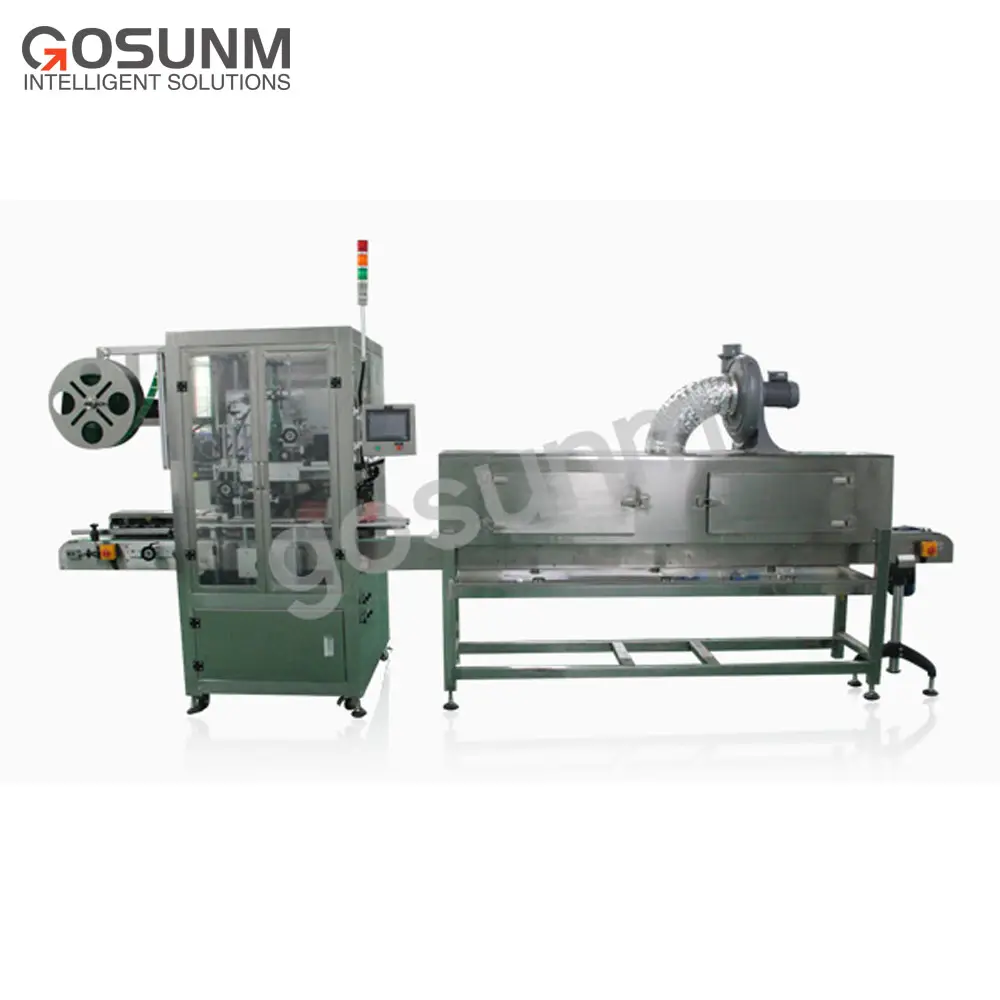 GOSUNM Shrink Sleeve Labeling Machine Positioning Labelling Machine Adhesive Label Printing Machine