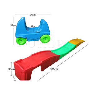 สกู๊ตเตอร์รถพลาสติกสามขั้นตอนสนามเด็กเล่นสีสันสดใสชุดสไลเดอร์เด็ก - Product Image 5