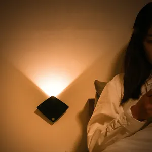 Helius 1200mAh kablosuz USB şarj insan vücudu şeytan balık Mosion sensörü led yatak odası dolabı merdiven gece lambası duvar lambası